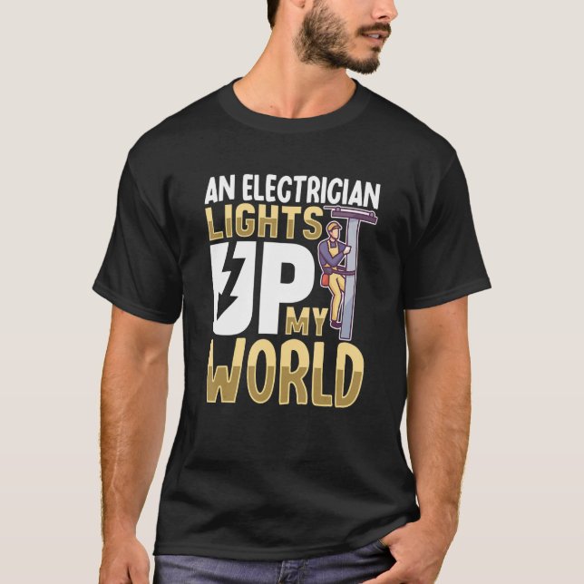 Electrician Electrical Ingenjör Lineman Electrical T Shirt (Framsida)