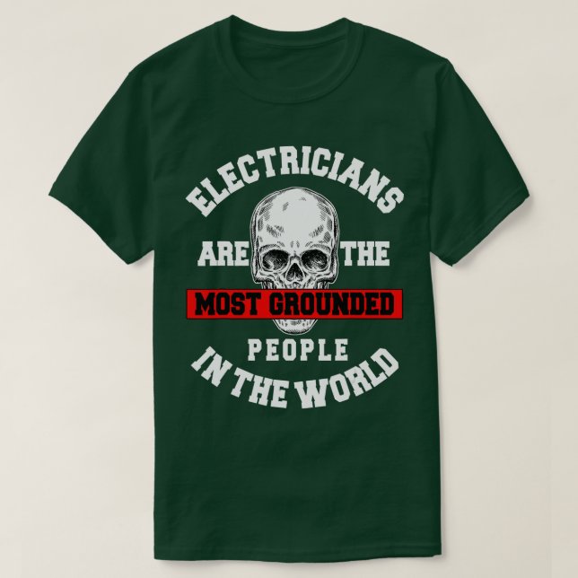 Electrician Electrical Repairman Electronics Techn T Shirt (Design framsida)