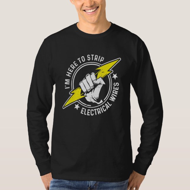 Electrician Electrician Lineman Ingenjör _8 T Shirt (Framsida)