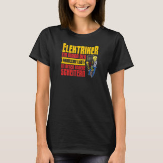 Electrician Electricity elektcian Lighting techn T Shirt