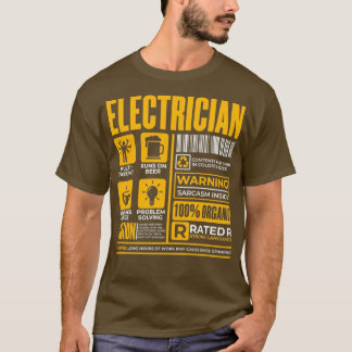 Electrician Electronics Technician Master 1 T Shirt