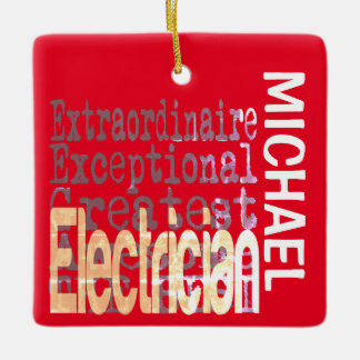 Electrician Extraordinaire ANPASSNINGSBAR Julgransprydnad Keramik