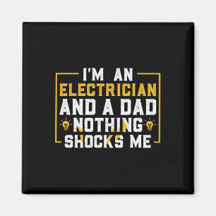Electrician Funny Electrica Magnet