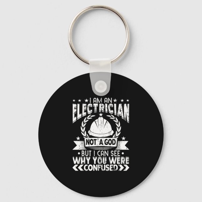 Electrician Funny Gift Idea for Electrical Enginee Nyckelring (Framsida)