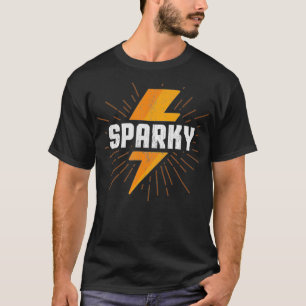 Electrician Gift Funny Sparky Nickname Lightning B T Shirt