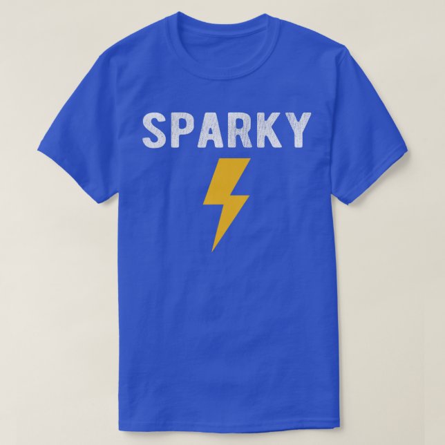 Electrician Gift Funny Sparky Nickname Lightning B T Shirt (Design framsida)