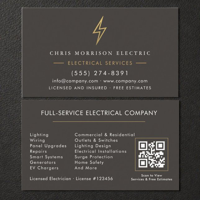 Electrician Handyman Contractor Visitkort (Skapare uppladdad)