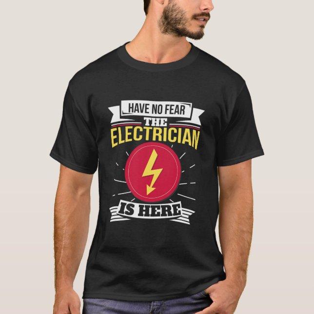 Electrician Ingenjör Lineman Electrician  T Shirt (Framsida)