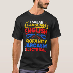 Electrician Manar Women Electrical Ingenjör Humor T Shirt