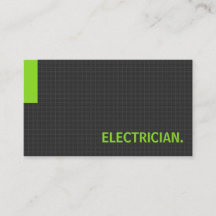 Electrician-Många Purpose Grönt Visitkort