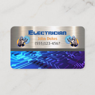 Electrician Metall Handyman Affärskort Visitkort