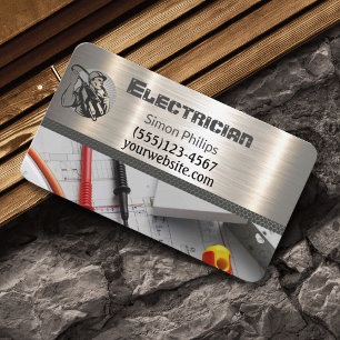 Electrician Metall Handyman Affärskort Visitkort