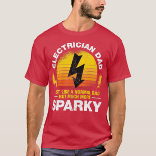 Electrician Pappa Funny Electrician Gift T Shirt