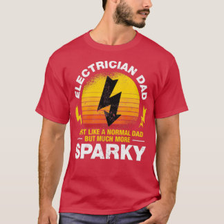 Electrician Pappa Funny Electrician Gift T Shirt
