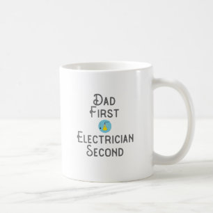 Electrician Pappa Gift First Electrician Second Gi Kaffemugg