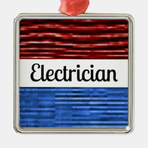 Electrician Patriotic jul Ornament