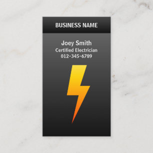 Electrician Professionell TradeSkills LightningBol Visitkort