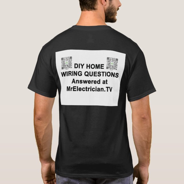 Electrician Promotional Tee Shirt (Baksida)