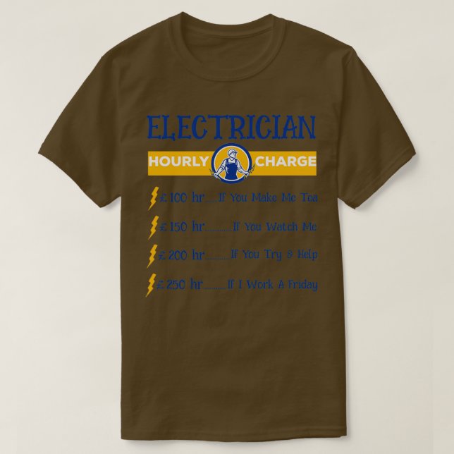 Electrician Shirt IBEW Union Pappa T Shirt Retrött (Design framsida)