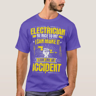 Electrician Sparky Electriker Accident Gift T Shirt