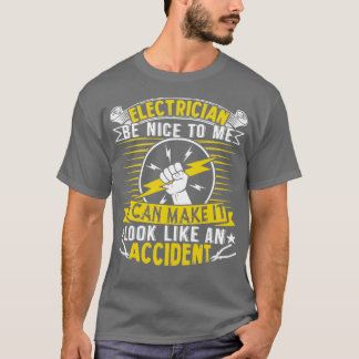 Electrician Sparky Electriker Accident Gift T Shirt