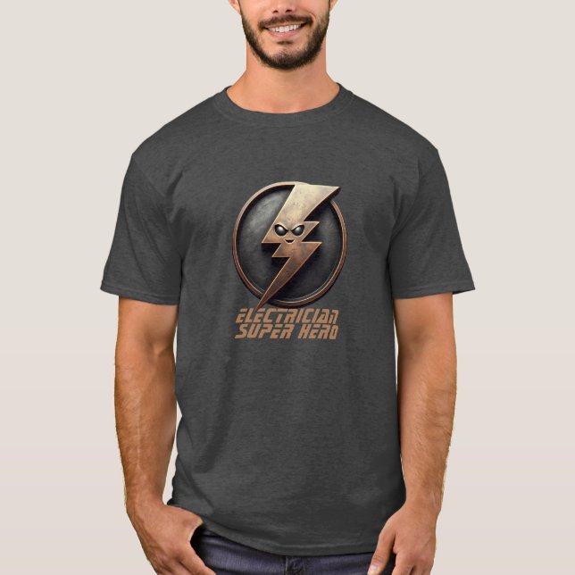 Electrician Toppen Hero T Shirt (Framsida)