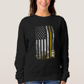 Electrician US Flagga Verktyg for Electrician T Shirt