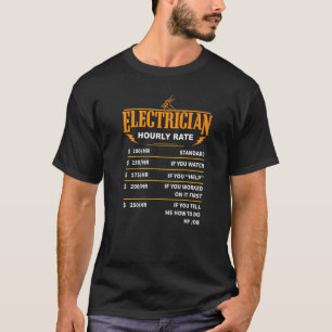 Electrician Wireman Lineman Power Current Expert H T Shirt