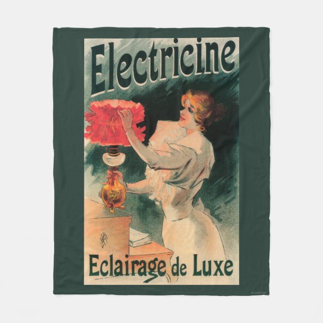 Electricine befordrings- PosterFrance Fleecefilt (Framsidan)