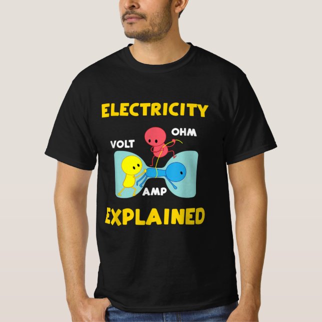 Electricity Explained T Shirt (Framsida)