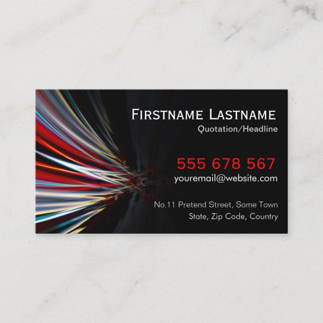 ElectriKordz-Affärskort Visitkort (Framsida)