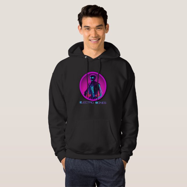 Electro Bones Hoodie (Hel framsida)