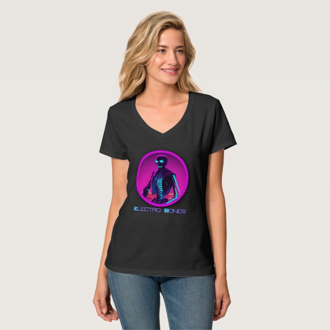 Electro Bones T Shirt (Hel framsida)