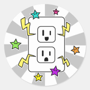 Electro Cutie Runt Klistermärke