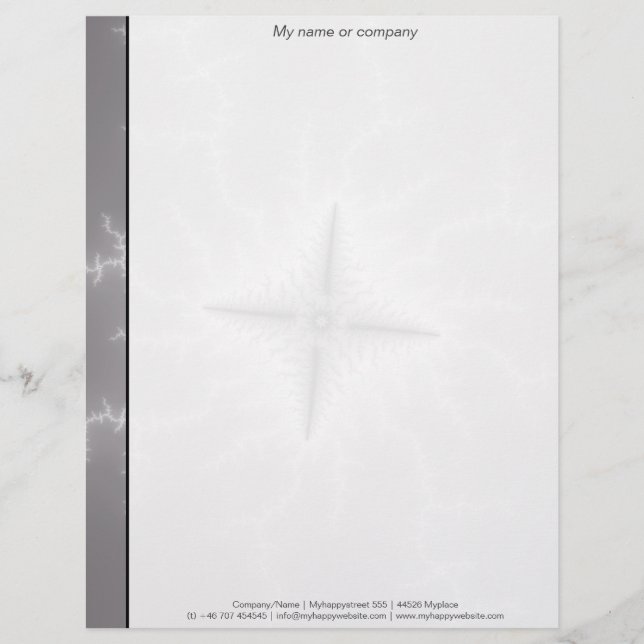 Electro - Fractal Art Brevhuvud (Framsida)