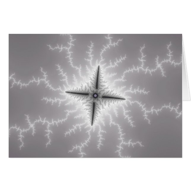 Electro - Fractal Art Hälsningskort (Framsidan Horizontal)