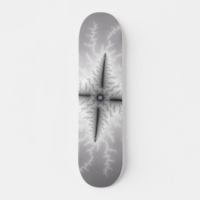 Electro - Fractal Art Old School Skateboard Bräda 18 Cm (Framsida)