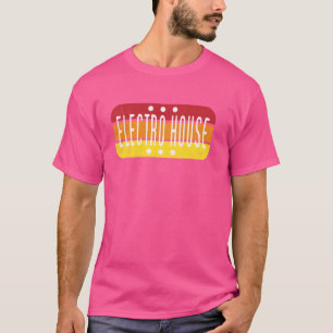 Electro House Musik T-shirt - Vintage Rave Retro F