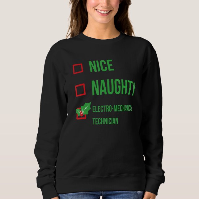 Electro Mechanical Technician Funny Pajama Christm T Shirt (Framsida)
