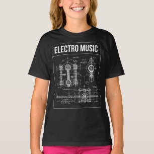Electro Music affischdesign T Shirt