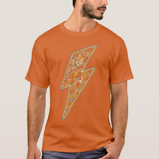 Electro Music DJ Lighämtning Bolt Musik noter T Shirt