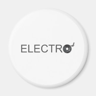 Electro - Music vändtable vinyl record DJ Clubber Magnet