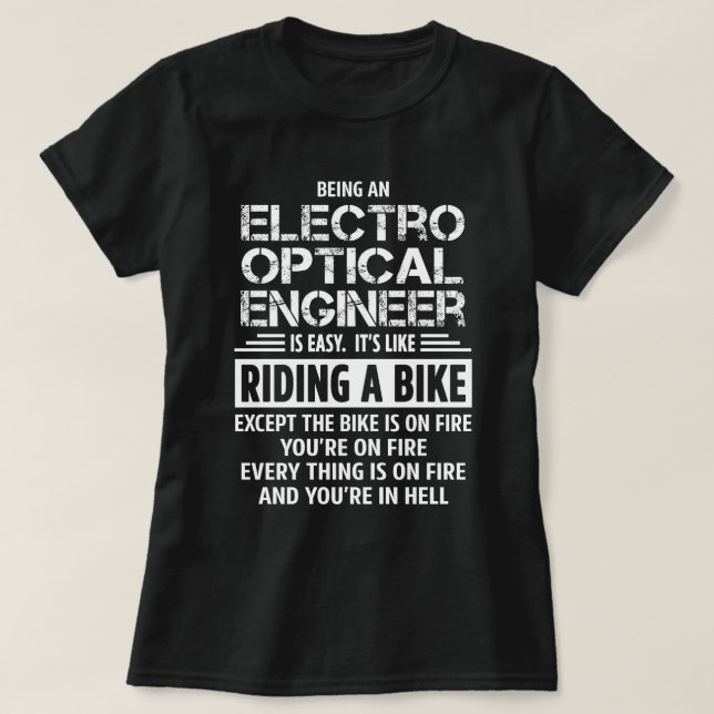 Electro Optical Ingenjör T Shirt (Design framsida)