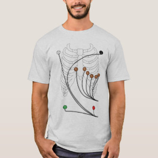 Electrocardiogram EKG/ECG-blytak - sund hjärta T-shirt