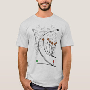 Electrocardiogram EKG/ECG-blytak - sund hjärta Tee