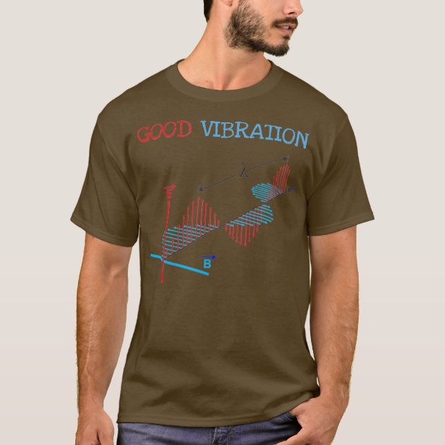 Electromagnetic Waves Fun Physics Physicist Good T Shirt (Framsida)