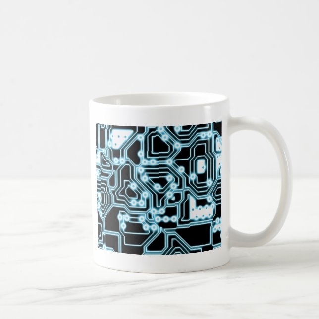 ElecTRON - Blue / Black Kaffemugg (Höger)
