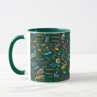 Electronic Circuit Board Mugg