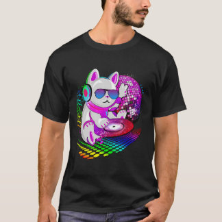 Electronic Dance Music Cat Dj T Shirt