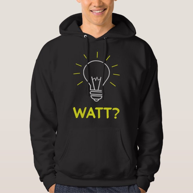 Electronic Electric Nerd Work Saying Hoodie (Framsida)